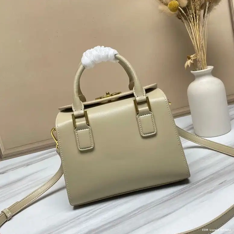Bag Dior Khaki Boston Box Calfskin Small 0605 Luxury